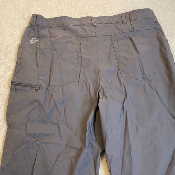 Wrangler Mens Pants 38x32 Gray Nylon & Spandex Pants With Button Closure & Side - Picture 8 of 10